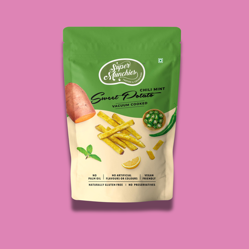 Chili Mint Sweet Potato Chips