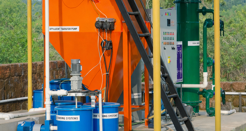 Wastewater treatment plant at the Super Munchies facility used to treat and recycle factory water